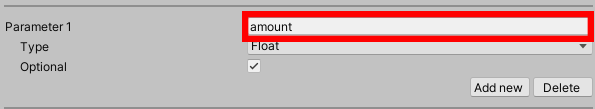 Adding Parameters